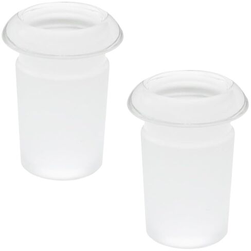 BLLNDX 2PCS Glass Fitting Adapters Laboratory Instrument Connectors 14/18MM Straight Pipe Inserts Fume Fittings for Chemistry Lab Setups in Saudi Arabia