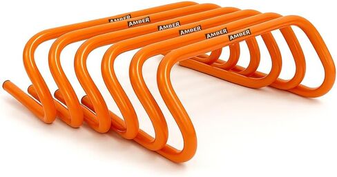 Multi-Sport Speed Training Hurdles Set of 6 Mini Hurdles for Agility & Coordination, Lightweight PVC Construction, Ideal for Football, Soccer, Baseball, Hockey, Track, Tennis, Lacrosse, 6 inch in Saudi Arabia