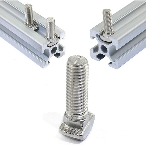 20 قطعة M5 x 16 مم خيط T فتحة قطرة في مسمار T-Bolt رأس المطرقة مسمار برغي T لسلسلة 2020 القياسية 6 مم T-Slot ملف بثق الألومنيوم (سلسلة 2020) in Kuwait