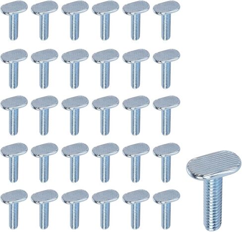 Antrader 1/4"-20 T Track Bolts,30Pcs 1" Long T Slot Bolts for Kayaks Canoes Boats Rails,Fixture Accessories and Woodworking Jigs in Kuwait