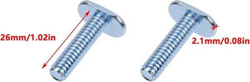Antrader 1/4"-20 T Track Bolts,30Pcs 1" Long T Slot Bolts for Kayaks Canoes Boats Rails,Fixture Accessories and Woodworking Jigs in Kuwait