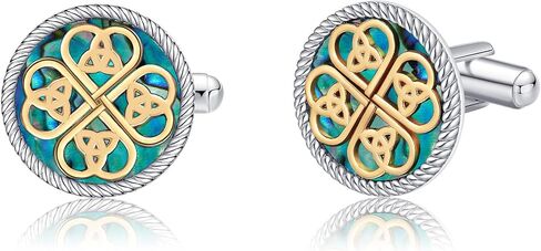 Cross Cufflinks for Men 925 Sterling Silver Celtic Cross Cuff Links Mother's Day Jewelry for Men Father in Saudi Arabia