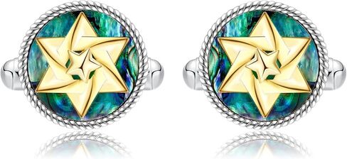 Cross Cufflinks for Men 925 Sterling Silver Celtic Cross Cuff Links Mother's Day Jewelry for Men Father in Saudi Arabia