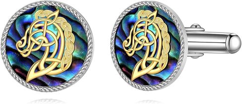 Cross Cufflinks for Men 925 Sterling Silver Celtic Cross Cuff Links Mother's Day Jewelry for Men Father in Saudi Arabia