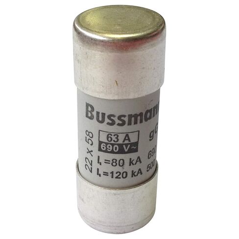 كوبر بوسمان C22G63 صمام أسطواني للتيار المتردد، 22 × 58، 63 أمبير، GG، 690 فولت in Kuwait