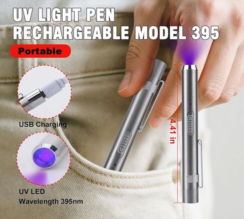 UV Resin Kit with UV Light, 60g Fast Curing UV Resin with Rechargeable UV Flashlight, 5-Second Cure Transparent UV Glue for Bonding and Welding Jewelry, Plastic, Acrylic, Crafts, Glass Repair in Kuwait