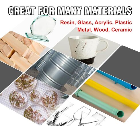 UV Resin Kit with UV Light, 60g Fast Curing UV Resin with Rechargeable UV Flashlight, 5-Second Cure Transparent UV Glue for Bonding and Welding Jewelry, Plastic, Acrylic, Crafts, Glass Repair in Kuwait