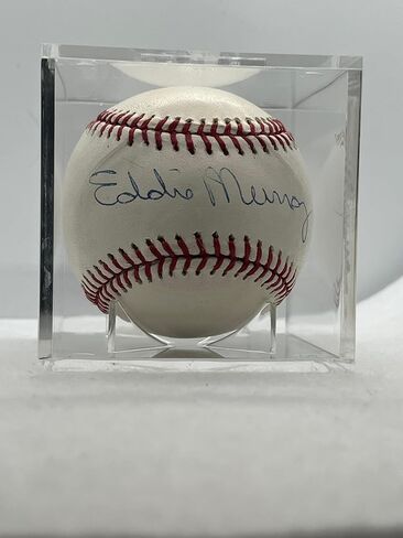 Eddie Murray Autographed Baseball (Orioles) - Ships in Baseball Cube Hall of Fame Sports COA #9001 in Saudi Arabia