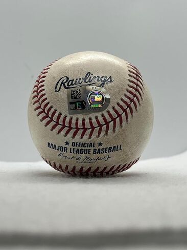 Marlins vs. Rays Game Used Baseball 06-08-25 Top of 2nd Inning Baseball (Rays) - Ships in Baseball Cube (Drew Rasmussen & Heriberto Hernandez) MLB COA PX438511 in Saudi Arabia