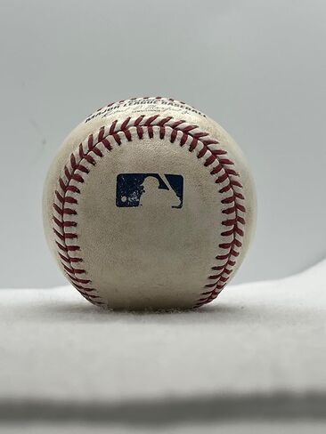 Marlins vs. Rays Game Used Baseball 06-08-25 Top of 2nd Inning Baseball (Rays) - Ships in Baseball Cube (Drew Rasmussen & Heriberto Hernandez) MLB COA PX438511 in Saudi Arabia