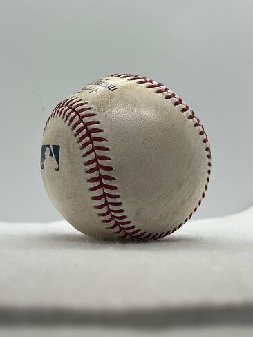 Marlins vs. Rays Game Used Baseball 06-08-25 Top of 2nd Inning Baseball (Rays) - Ships in Baseball Cube (Drew Rasmussen & Heriberto Hernandez) MLB COA PX438511 in Saudi Arabia