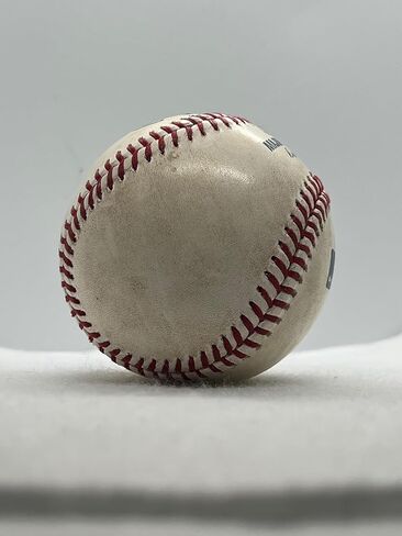 Marlins vs. Rays Game Used Baseball 06-08-25 Top of 2nd Inning Baseball (Rays) - Ships in Baseball Cube (Drew Rasmussen & Heriberto Hernandez) MLB COA PX438511 in Saudi Arabia