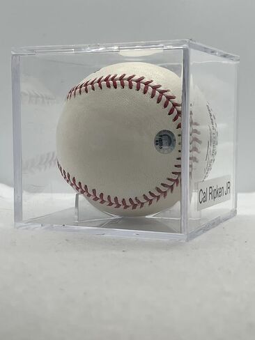 Cal Ripken Jr. Autographed Baseball (Orioles) Hall of Fame - Ships in Baseball Cube MLB COA BB353753 Signed 01-11-2007 in Saudi Arabia