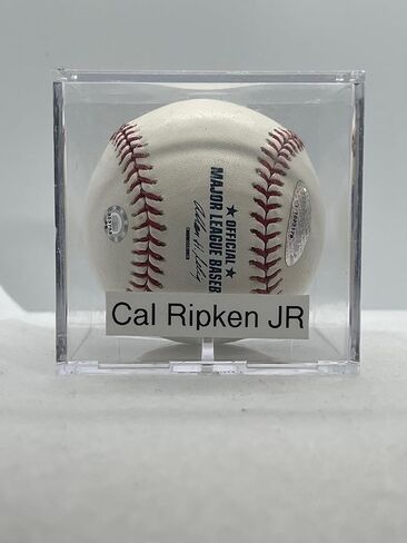 Cal Ripken Jr. Autographed Baseball (Orioles) Hall of Fame - Ships in Baseball Cube MLB COA BB353753 Signed 01-11-2007 in Saudi Arabia