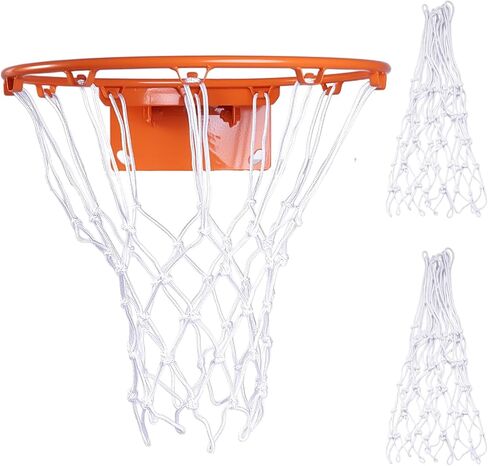 Heavy Duty Basketball Nets 2 Pack, 12-Loop Professional All-Weather Replacement - Upgraded Thick Anti-Whip Design, Fade & Tangle Resistant for Standard Indoor/Outdoor Hoops in Saudi Arabia