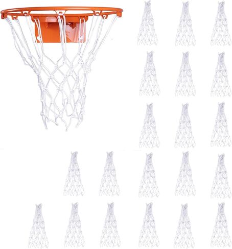 Heavy Duty Basketball Nets 2 Pack, 12-Loop Professional All-Weather Replacement - Upgraded Thick Anti-Whip Design, Fade & Tangle Resistant for Standard Indoor/Outdoor Hoops in Saudi Arabia