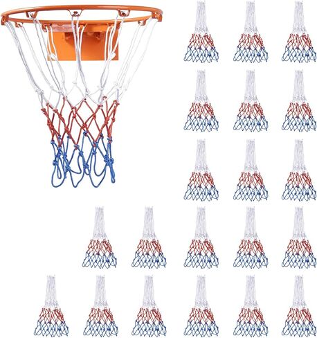 Heavy Duty Basketball Nets 2 Pack, 12-Loop Professional All-Weather Replacement - Upgraded Thick Anti-Whip Design, Fade & Tangle Resistant for Standard Indoor/Outdoor Hoops in Saudi Arabia