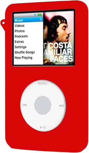 Silicone Rubber Protector MP3 Player Case for Apple iPod Classic 5th / 6th / 7th Generation Thick Models (Black) in Saudi Arabia