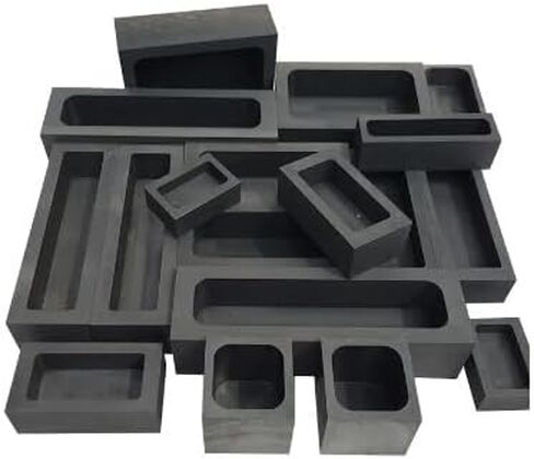 Graphite Tank Square Graphite Crucible Graphite Mold Cast Gold Billet Mold and Silver Graphite Gutter Silver Strips Gold (Color : 70 x 45 x 20mm) in Saudi Arabia