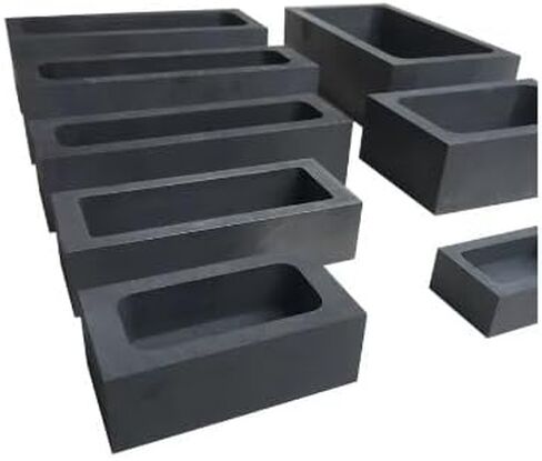 Graphite Tank Square Graphite Crucible Graphite Mold Cast Gold Billet Mold and Silver Graphite Gutter Silver Strips Gold (Color : 70 x 45 x 20mm) in Saudi Arabia