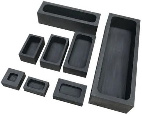 Graphite Tank Square Graphite Crucible Graphite Mold Cast Gold Billet Mold and Silver Graphite Gutter Silver Strips Gold (Color : 70 x 45 x 20mm) in Saudi Arabia