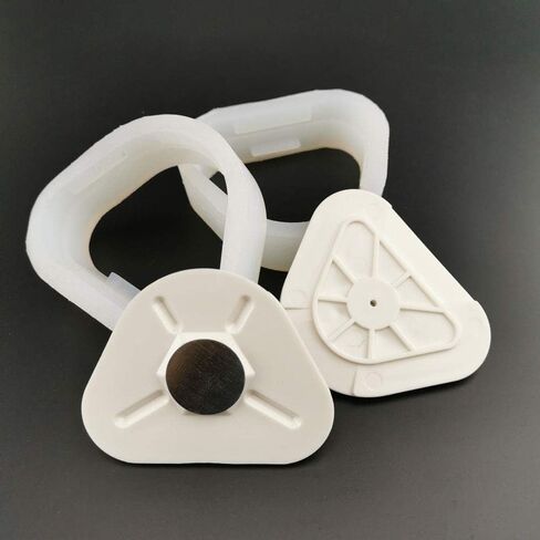 Airgoesin 2pcs Base Model, Dental Lab Magnetic Silicone Plaster Model Former Base Molds Full Arch in Saudi Arabia