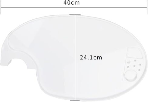 Dental Round Shape Tray Plastic Plate Post Mounted Shelf Tray Dentistry Chair Accessories in Saudi Arabia