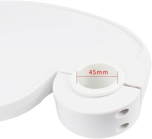 Dental Round Shape Tray Plastic Plate Post Mounted Shelf Tray Dentistry Chair Accessories in Saudi Arabia