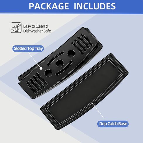 صينية تنقيط المياه الأمامية مقاس 33 سم من FixoTech لآلات الآيس كريم ذات الخدمة الناعمة - استبدال حوض المياه البلاستيكي المحدب للاستخدام التجاري والمنزلي، سهل التركيب ومتين، عبوة واحدة in Kuwait