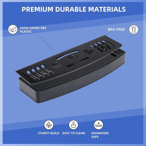 صينية تنقيط المياه الأمامية مقاس 33 سم من FixoTech لآلات الآيس كريم ذات الخدمة الناعمة - استبدال حوض المياه البلاستيكي المحدب للاستخدام التجاري والمنزلي، سهل التركيب ومتين، عبوة واحدة in Kuwait