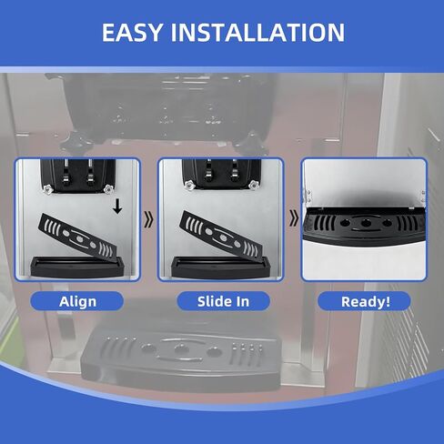 صينية تنقيط المياه الأمامية مقاس 33 سم من FixoTech لآلات الآيس كريم ذات الخدمة الناعمة - استبدال حوض المياه البلاستيكي المحدب للاستخدام التجاري والمنزلي، سهل التركيب ومتين، عبوة واحدة in Kuwait