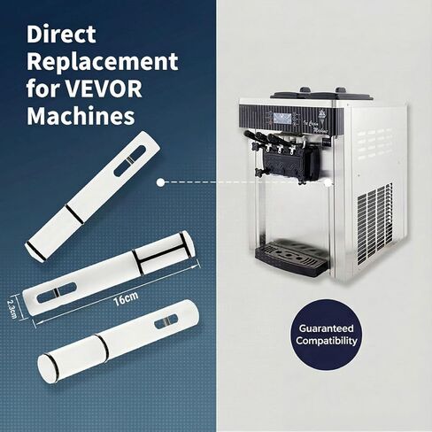 مجموعة قضبان صمام منزلق لآلة الآيس كريم مقاس 16 سم - قضبان مكبس متينة متوافقة مع صانعي الخدمة الناعمة التجارية والمنزلية من VEVOR، قطع غيار سهلة in Kuwait