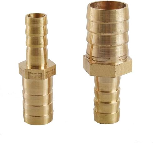 Brass Hose Barb Fitting, 2 Way Straight Brass Hose Barb Reducer Adapter Coupling Pipe Fitting In 3mm To 25mm(3mm) in Saudi Arabia