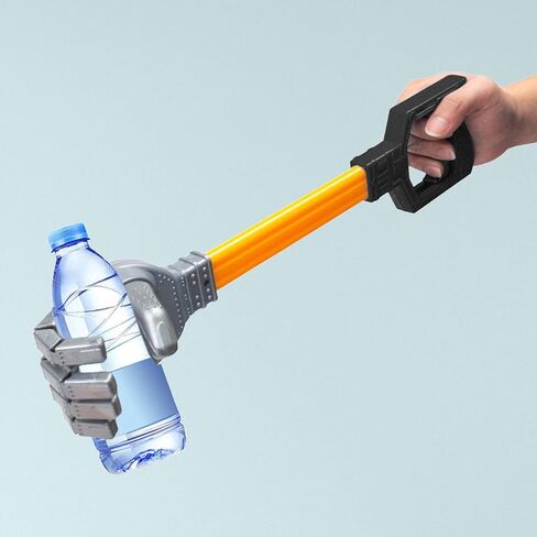 Fun Robotic Claw Litter Picker, Kids Grabbing Pick up Toy, Hand Eye Coordination Toy, Robot Hand Grabber Tool, L Black in Saudi Arabia