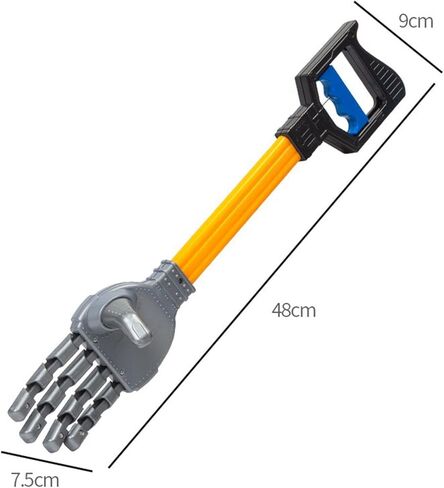 Fun Robotic Claw Litter Picker, Kids Grabbing Pick up Toy, Hand Eye Coordination Toy, Robot Hand Grabber Tool, L Black in Saudi Arabia