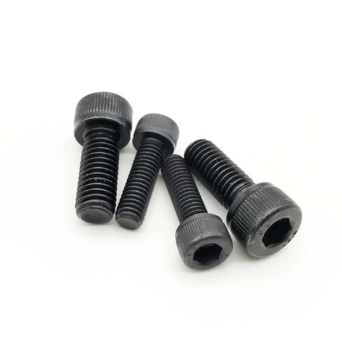 M2 M2.5 M3 M4 M5 M6 M8 5-10mm Black Grade Alloy Steel DIN912 Thread Hexagon Hex Socket Cap Allen Head Screw Bolt 10/50Pcs(5mm,M3 50pcs) in Saudi Arabia