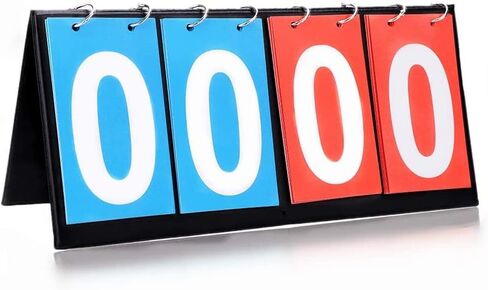 Dioche Portable Scoreboard Score Keeper Score Flipper, 2/3/4 Digit Flip Sports Scoreboard Score Counter for Table Tennis Basketball Sports in Saudi Arabia