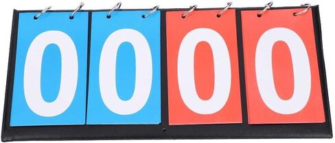 Dioche Portable Scoreboard Score Keeper Score Flipper, 2/3/4 Digit Flip Sports Scoreboard Score Counter for Table Tennis Basketball Sports in Saudi Arabia