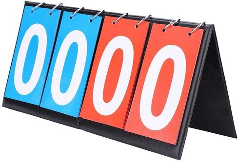 Dioche Portable Scoreboard Score Keeper Score Flipper, 2/3/4 Digit Flip Sports Scoreboard Score Counter for Table Tennis Basketball Sports in Saudi Arabia