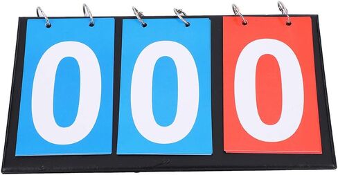 POENVFPO Portable Durable Flip Sports Scoreboard for Basketball Soccer Table Tennis, and Easy to Clean, 2/3/4 Digit Score Counter for Various Sports Fans in Saudi Arabia