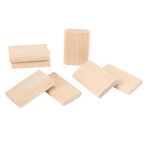 Premium Solid Beech Wood Tenons 100Pcs 5x19x30mm Strong Joinery Dowels for Furniture Cabinet Making and Woodworking Projects in Saudi Arabia