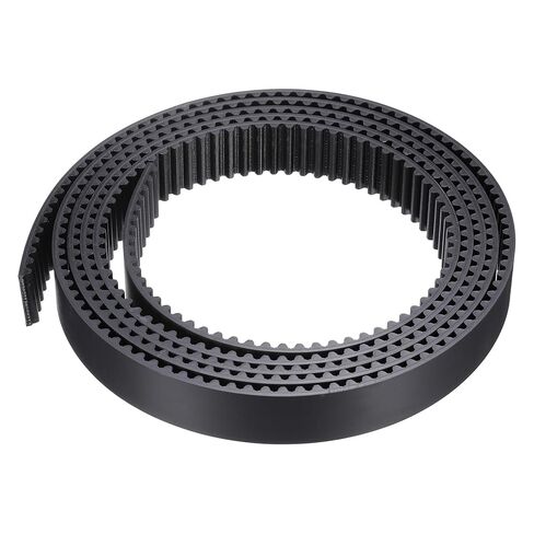 uxcell S5M Open Ended Timing Belt, 10mm Width x 4 Meter Length, 5mm Pitch Length, Steel Wires Inside Synchronous Belt, Black in Saudi Arabia