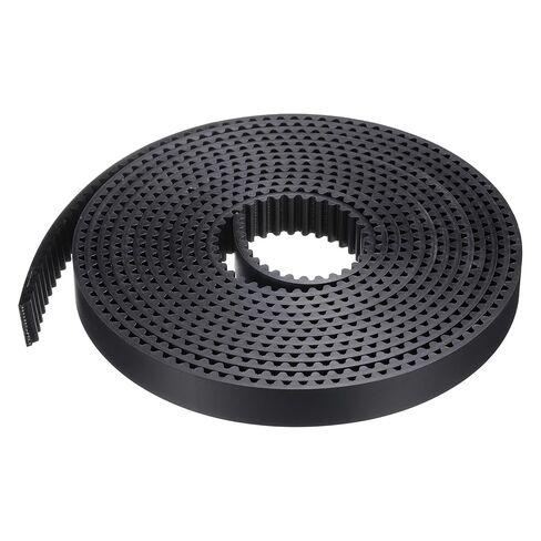 uxcell S5M Open Ended Timing Belt, 10mm Width x 4 Meter Length, 5mm Pitch Length, Steel Wires Inside Synchronous Belt, Black in Saudi Arabia