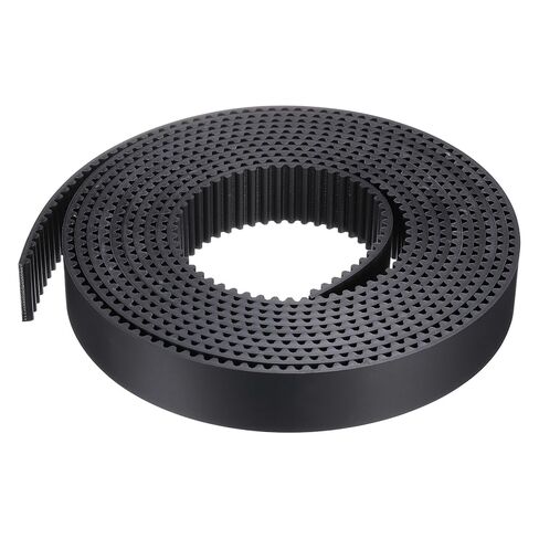 uxcell S5M Open Ended Timing Belt, 10mm Width x 4 Meter Length, 5mm Pitch Length, Steel Wires Inside Synchronous Belt, Black in Saudi Arabia