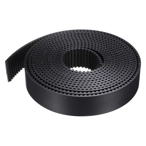 uxcell S5M Open Ended Timing Belt, 10mm Width x 4 Meter Length, 5mm Pitch Length, Steel Wires Inside Synchronous Belt, Black in Saudi Arabia