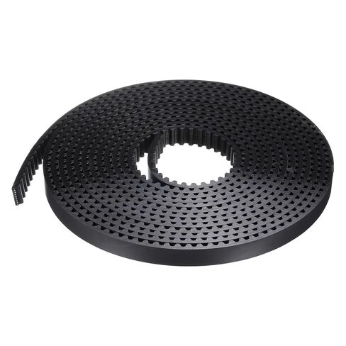 uxcell S5M Open Ended Timing Belt, 10mm Width x 4 Meter Length, 5mm Pitch Length, Steel Wires Inside Synchronous Belt, Black in Saudi Arabia