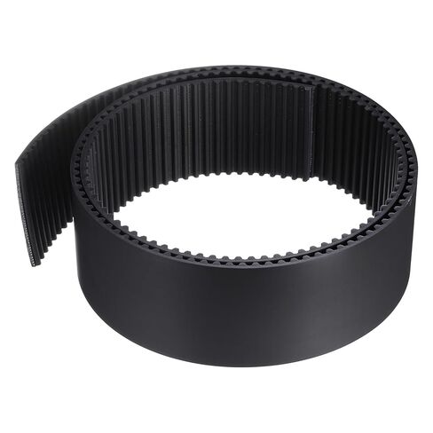 uxcell S5M Open Ended Timing Belt, 10mm Width x 4 Meter Length, 5mm Pitch Length, Steel Wires Inside Synchronous Belt, Black in Saudi Arabia