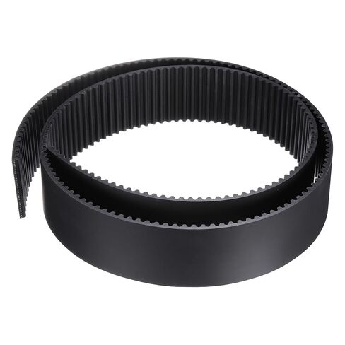 uxcell S5M Open Ended Timing Belt, 10mm Width x 4 Meter Length, 5mm Pitch Length, Steel Wires Inside Synchronous Belt, Black in Saudi Arabia