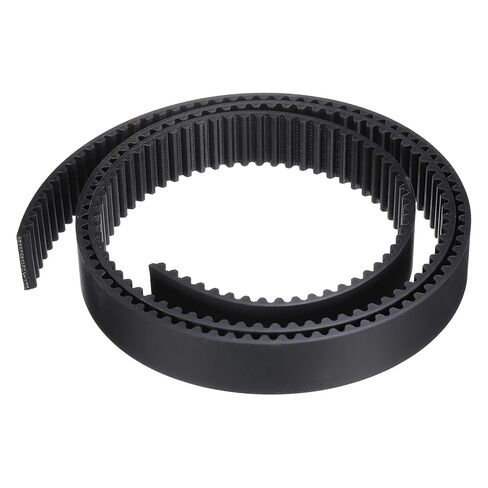 uxcell S5M Open Ended Timing Belt, 10mm Width x 4 Meter Length, 5mm Pitch Length, Steel Wires Inside Synchronous Belt, Black in Saudi Arabia