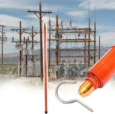Telescoping Measuring Rod, Insulated 26.2ft/8m Pole for Truck, Tree & Basketball Hoop Height Measurement - Durable Red Meter Stick for Accurate Readings in Saudi Arabia